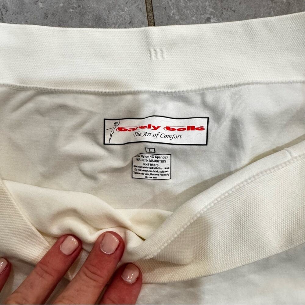 Women's Barely Bolle' white tennis shorts, size L - Picture 3 of 6